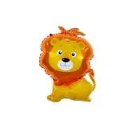 Шар с клапаном (12''/30 см) Мини-фигура, Лев, 1 шт.  - фото