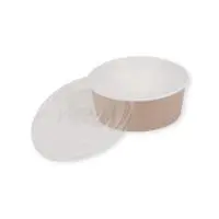 10шт  Круглый контейнер OSQ ROUND BOWL 750 с купольной пластиковой крышкой Коричневый - фото