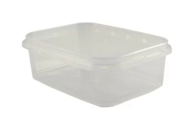 ТЦ50штКомплект Банка 0,28/91/К прямоугольная прозрач + КрышкаР91  - фото