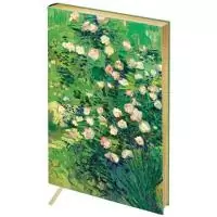 Ежедневник недатированный A5 кожзам Greenwich Line "Vision.Van Gogh. Roses", 136 листов  - фото