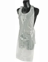 Фартук п/э 1/50 особопрочный 74*120/10 белый Белый - фото