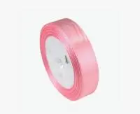 Лента атласная, 2см*25ярд, 04 светло-розовая (10шт/упак)/300 Розовый - фото