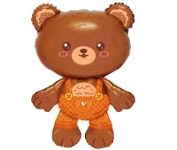 Шар фольга Falali (36''/91 см) Фигура, Любимый мишка, 1 шт. в уп.(4), Воздушные шары Коричневый - фото