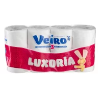 Туалетная бумага Вейро Luxoria, 3-слойная, 8 рул  - фото