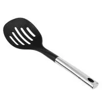 Шумовка 35*10,8 см, нерж. сталь, нейлон SATOSHI Монте, 882-444 Серебро - фото