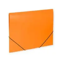 Папка на резинках BRAUBERG Office, оранжевая, до 300 листов, 500 мкм, 228084 Оранжевый - фото