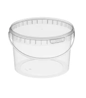 Комплект Ведро 2,0л белое + Крышка д/ведра белая 2,0л (D-170мм) Прозрачный - фото