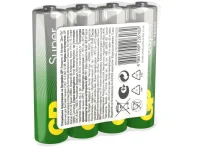 Батарейка GP Super Alkaline G-Tech 24А ААA - 4 шт. в пленке (24AA21RA-2CRS4 96/384)  - фото