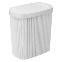 Контейнер для мусора "Velvet" 1,9л 160х100х172мм (светло-серый флэк) Серый - фото