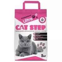 Наполнитель комкующийся минеральный CAT STEP Professional Ultra, 5 кг, 20313002  - фото