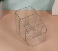 Органайзер для хранения «CRISTAL», 3 секции, 14,7 × 9 × 11 см, цвет прозрачный  Прозрачный - фото