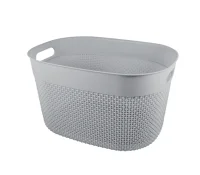 Корзина для хранения OSLO 18л серый шторм, арт. PT1353СШ-10  - фото