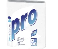 Полотенца бум. Protissue 2сл, А2, 15м (24), арт. С162 Белый - фото