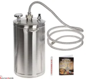 Комплект:Самогонный аппарат (дистиллятор)"Первач" Дачно-Деревен.16Т, 16л+Уголь актив. кокос "Первач" ЛЮКС, 450г Серебро - фото