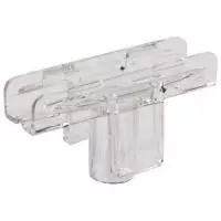 Держатель рамки POS Т-образный для сборки напольной стойки для трубок 10мм Прозрачный - фото