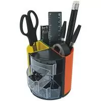Офисный набор канцелярских принадлежностей Витраж на вращающейся подставке, 13 предметов SPONSOR 06226  - фото