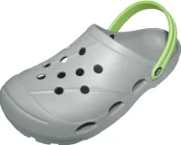 Сабо мужские "Ола" темно-серый/дымчато-серый, 42 размер, арт. СБ-503 Серебро - фото