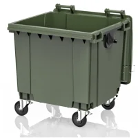 Бак для мусора 1100л с крышкой (20.806.70) 28.C19 Зеленый - фото