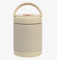 Термос для еды с подогревом, 1.8 л, сохраняет тепло до 2 ч, USB, 18.8 х 13.5 см   9930394 Бежевый - фото