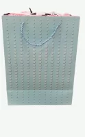 Пакет подар.бум.с руч 26*33*12 L516 Люкс  (360/12) Микс - фото