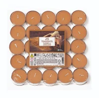 Свеча чайная арома 25 шт - Корица, Cinnamon, 021934DSE, Италия Коричневый - фото