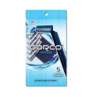 Cтанки для бритья Dorco 2 одноразовые 5 шт. Синий - фото