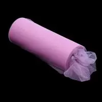 Фатин средней жесткости в шпульках блестящий Розовый - фото