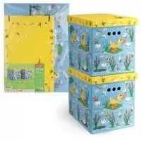 Короб картонный, складной, большой, 28*38*31.5 см, набор 2 шт., УТЯТА&ЛЯГУШАТА VAL KCTN-DF-2M  - фото