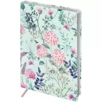 Ежедневник недатированный A5 кожзам Greenwich Line "Romance.Meadow flowers", 136 листов  - фото