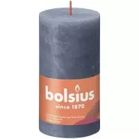 Свеча "Bolsius" 130*68 мм, сумеречный синий Синий - фото