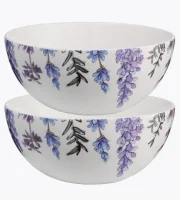 Набор салатников Floral, Ø15 см, 2 шт, арт. LJ_SB_BO15 Белый - фото