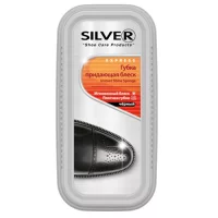 Губка для обуви Silver силикон черная  - фото