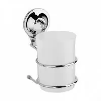 Стакан д/ванной одинарный на присоске пласт."TRIUMF" Fora, арт.T044  - фото