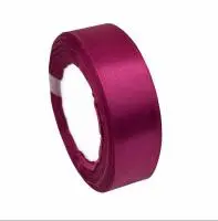 Лента тканная атласная 25мм*25Y Малиновый, F014-25/107 Малиновый - фото