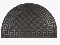 Коврик резиновый 40*60 см "Акрополь" полуовал, черный, SUNSTEP 31-039 (20) Черный - фото