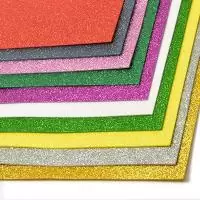 Набор глиттерного фоамирана Magic 4 Hobby 2 мм ассорти №1, 10 штук  - фото