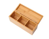 Шкатулка для чайных пакетиков светло-оранжевая Оранжевый - фото