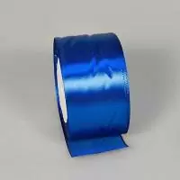 Лента тканная атласная 50мм*25Y Синяя, арт. 0925-50/40, F014-50/40  - фото