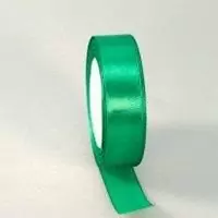 Лента тканная атласная 19мм*25Y Зеленая, арт. 0925-37/19, F014-19/19  - фото