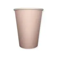 Стакан бумажный 350мл для горячего Нежно-розовый (50шт) Розовый - фото