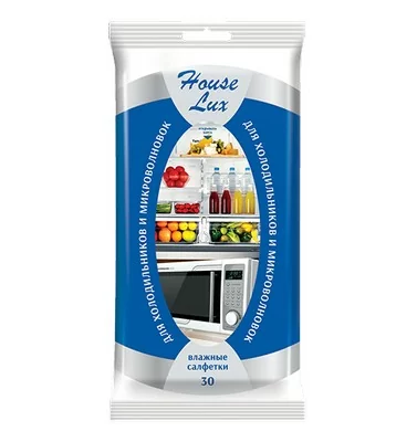 Влажные салфетки House Lux №30 для холодильников и микроволновых печей  - фото