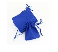 Мешки джутовые синие 15*20см Синий - фото