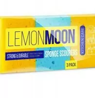Губка Lemon Moon L003 для посуды 96*64*35 поролон, 3 шт  - фото