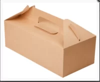Коробка картонная с ручкой 290*143*98 OSQ BOX WITH HANDLE Светло-коричневый - фото