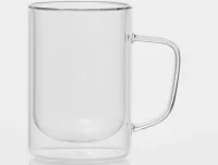 Кружка с двойными стенками "Дуо" 300 мл, 12х9х11 см арт. 5208895 Прозрачный - фото
