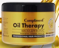 Маска для волос ТМ Compliment OIL THERAPY Питание и укреплн. с масл арган, макадам, кокос,ши 500мл   - фото