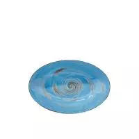 Салатник овальный 25*16,5*6см SPIRAL фарфор голубой Голубой - фото