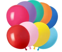 Шар (5''/13 см) Ассорти, пастель, 1шт, 605100 гел. не надув.  - фото