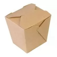 Коробка картонная для лапши ECO NOODLES 700, 100 шт Коричневый - фото