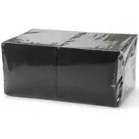 Салфетки бумажные Биг Пак 24*24см, 1-сл, черные, 400л Черный - фото